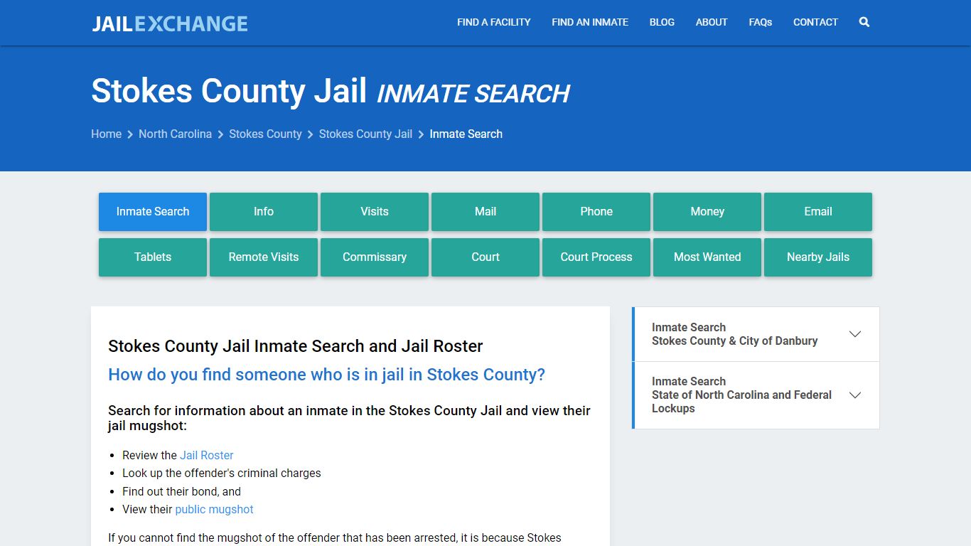 Stokes County Inmate Search | Arrests & Mugshots | NC - Jail Exchange